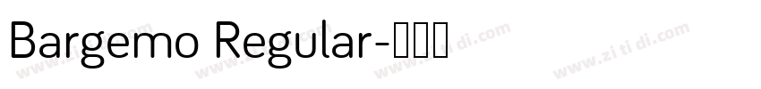 Bargemo Regular字体转换